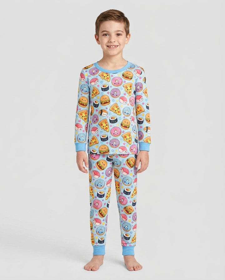 Template Bamboo Two Piece Long Sleeve Pyjamas Set