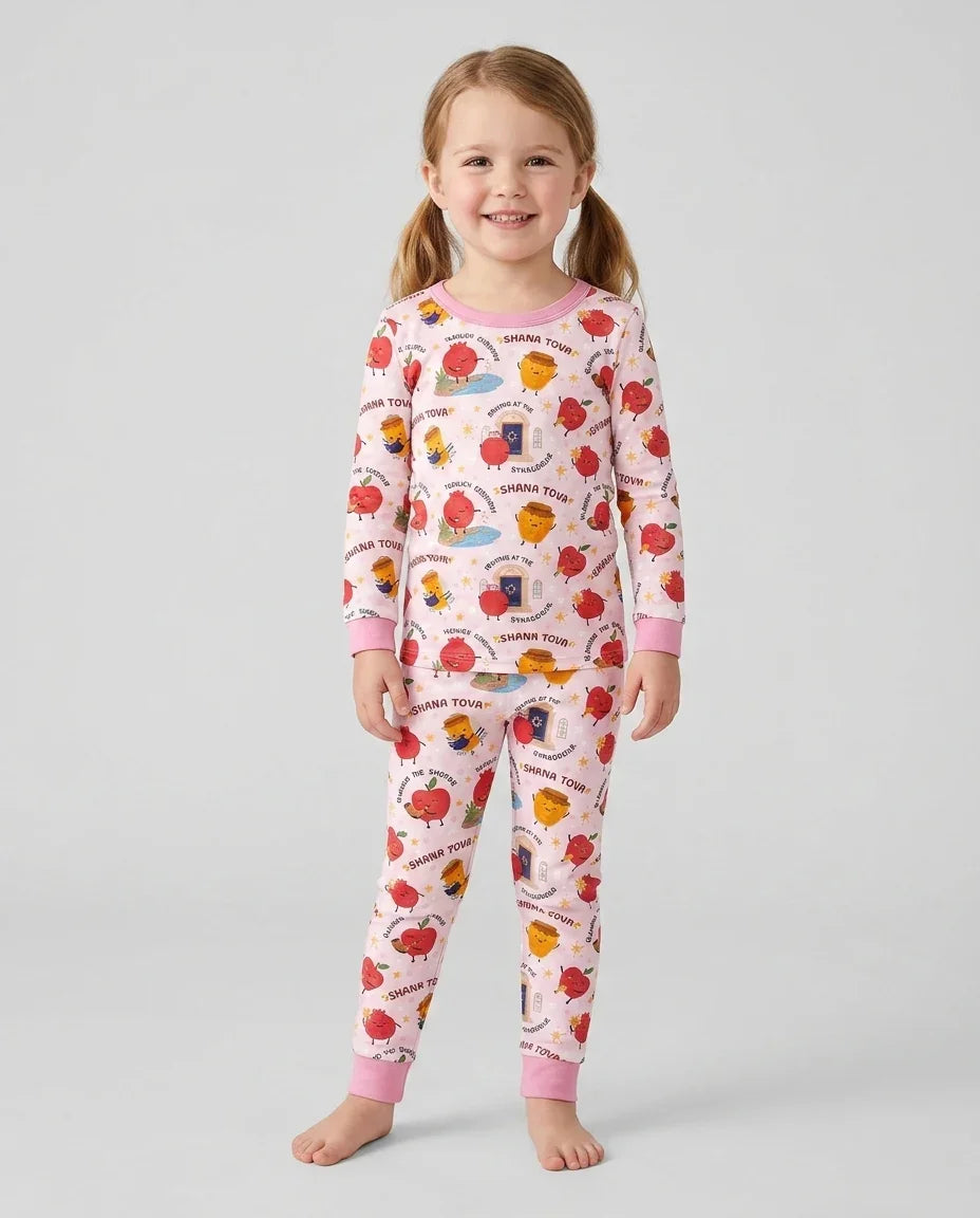Template Bamboo Two Piece Long Sleeve Pyjamas Set
