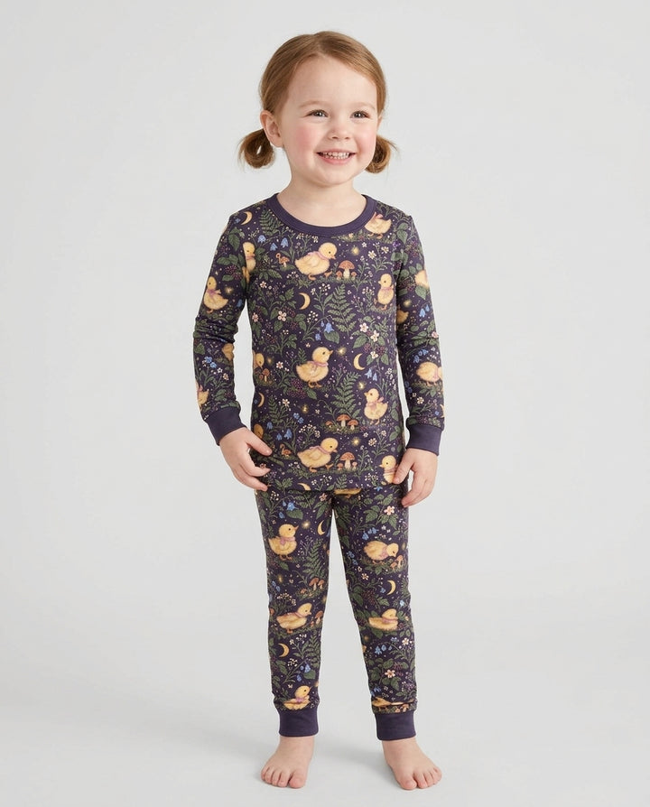 Little Duckling Dreams Bamboo Two Piece Long Sleeve Pajama Set