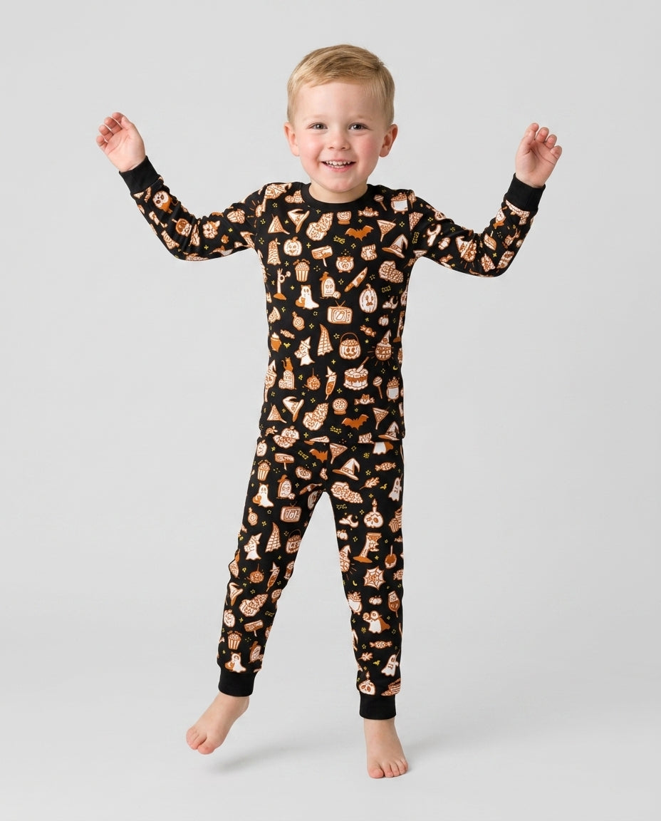 Template Bamboo Two Piece Long Sleeve Pyjamas Set