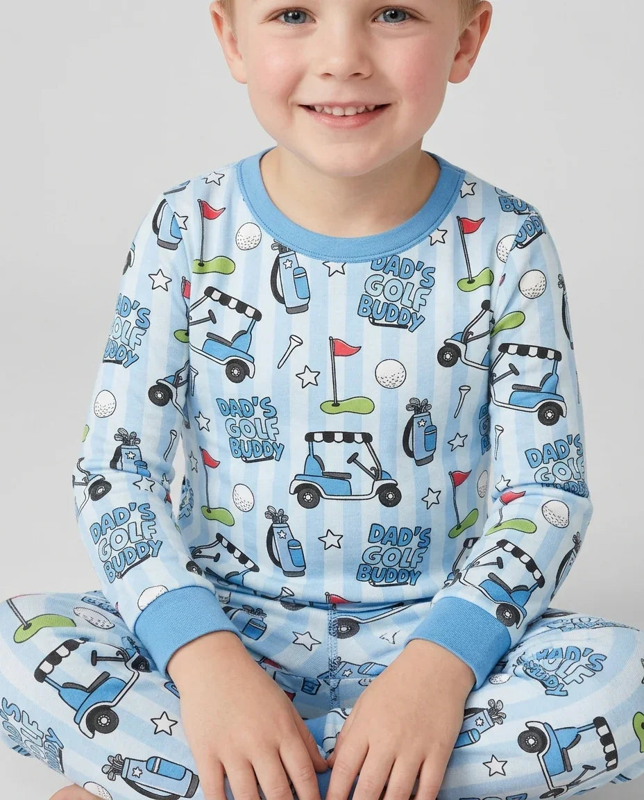 Dad's Golf Buddy Bamboo Two Piece Long Sleeve Pajama Set