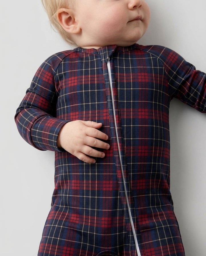 North Pole Plaid Bamboo Convertible Zippy