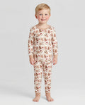 Whimsical Christmas Wonderland Bamboo Two Piece Long Sleeve Pajama Set
