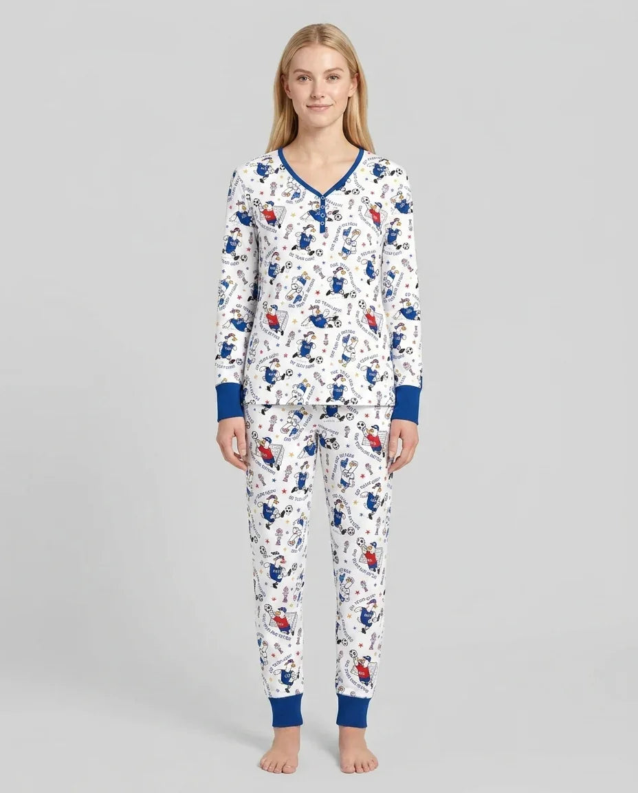 USA Soccer Goose Family Matching Bamboo Women Pajama Set