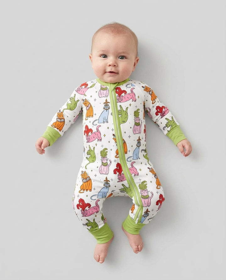Whimsical Cats Bamboo Convertible Zippy
