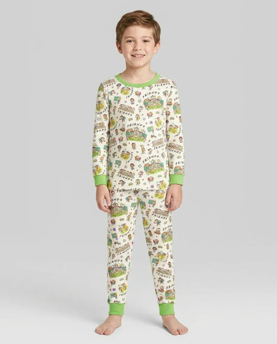 Template Bamboo Two Piece Long Sleeve Pyjamas Set