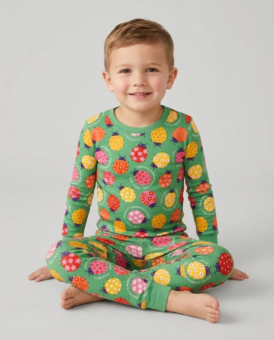 Template Bamboo Two Piece Long Sleeve Pyjamas Set