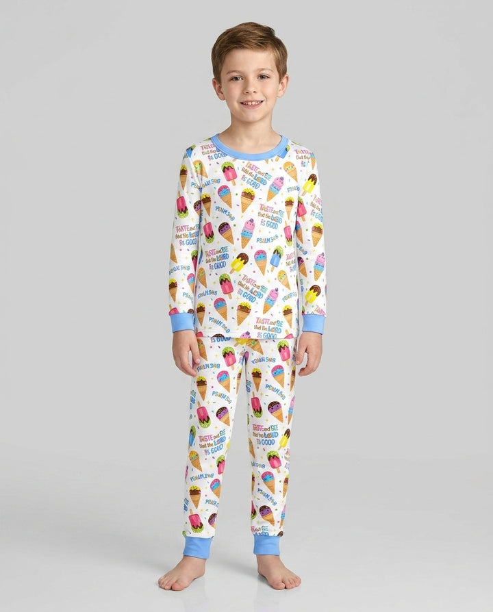 Template Bamboo Two Piece Long Sleeve Pyjamas Set