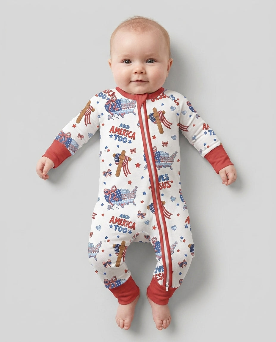 Loves Jesus And America Too Bamboo Convertible Zippy