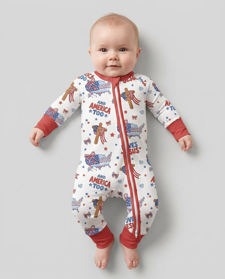 Loves Jesus And America Too Bamboo Convertible Zippy