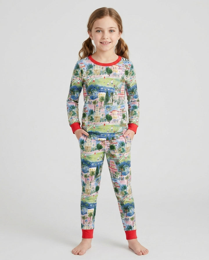 Soccer Tour 2026 Bamboo Two Piece Long Sleeve Pajama Set