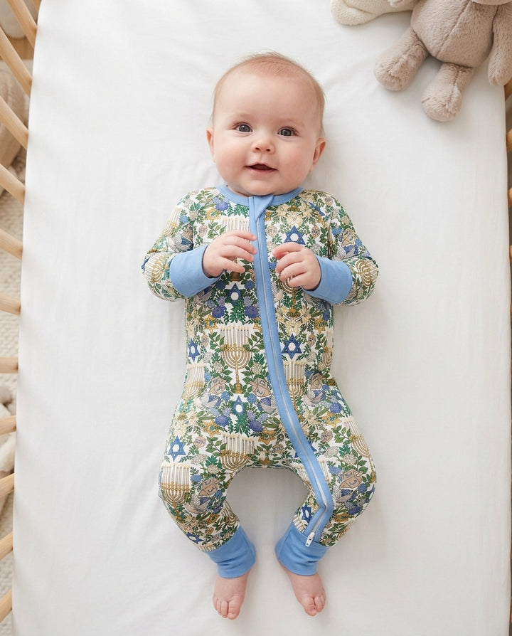 Hanukkah the Festival of Lights Mommy & Me Matching Bamboo Convertible Zippy