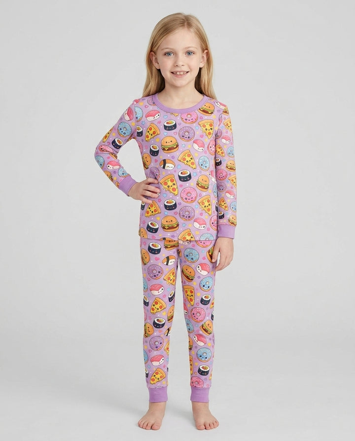 Template Bamboo Two Piece Long Sleeve Pyjamas Set