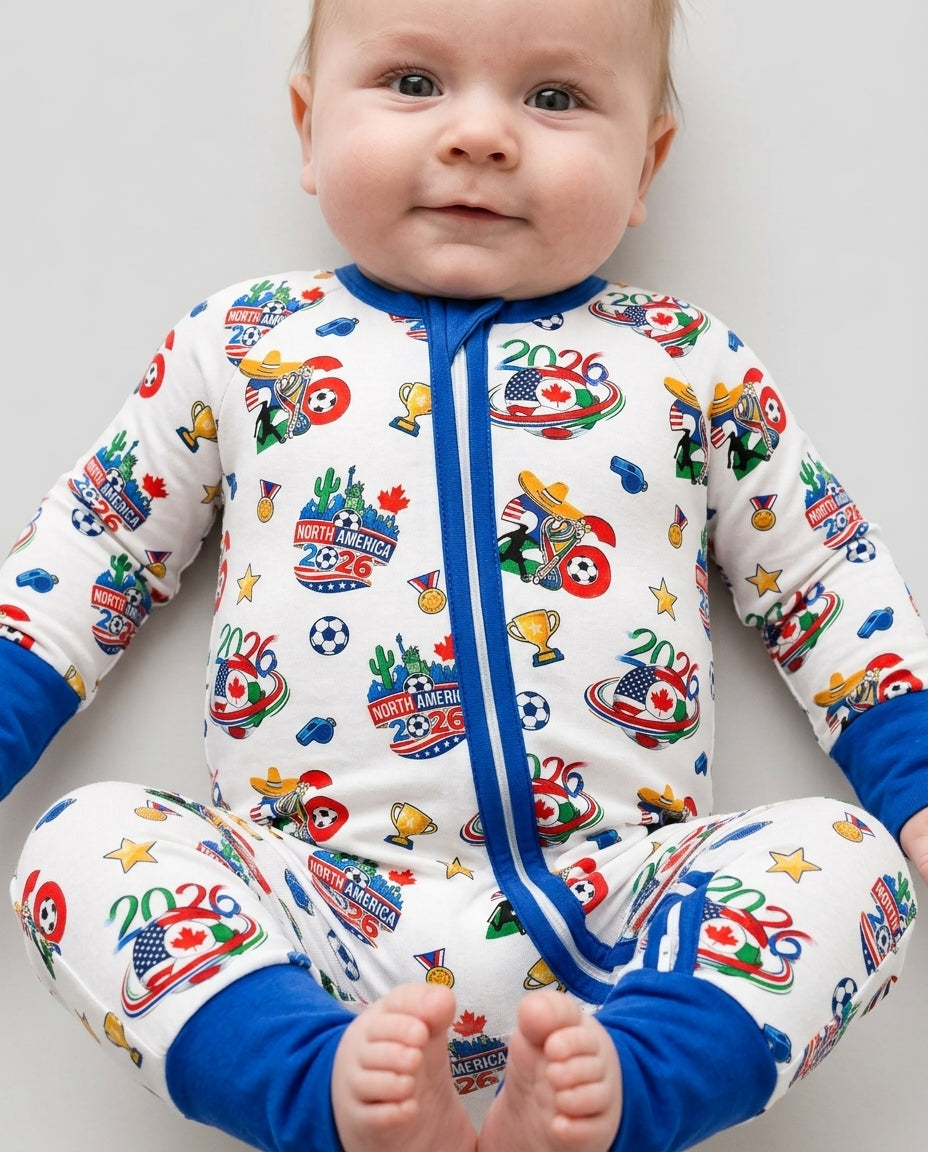 World Soccer North America 2026 Family Matching Bamboo Convertible Zippy