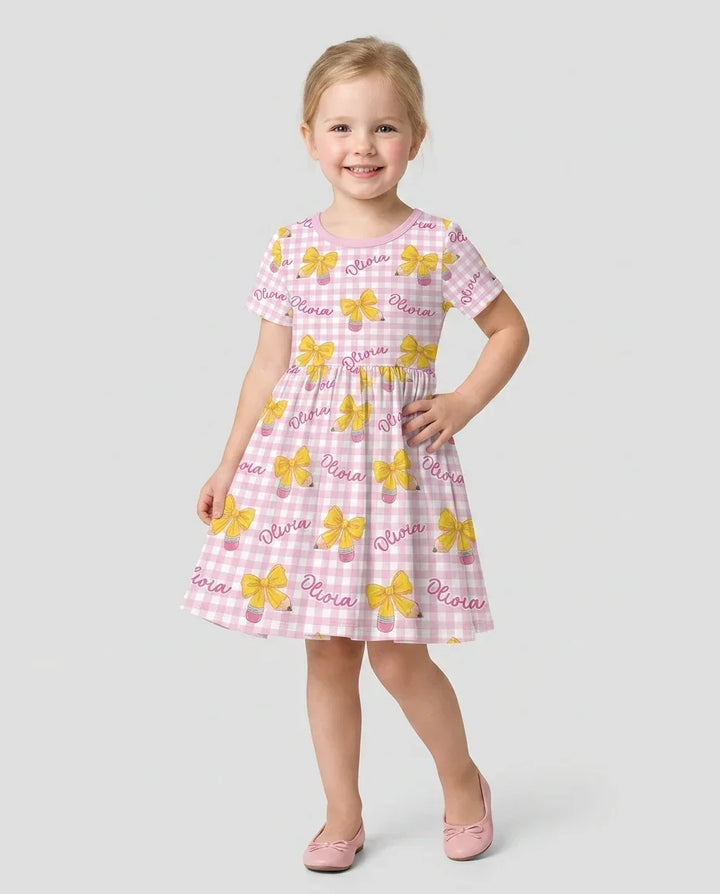 Coquette Back To School Bamboo Twirl Dress