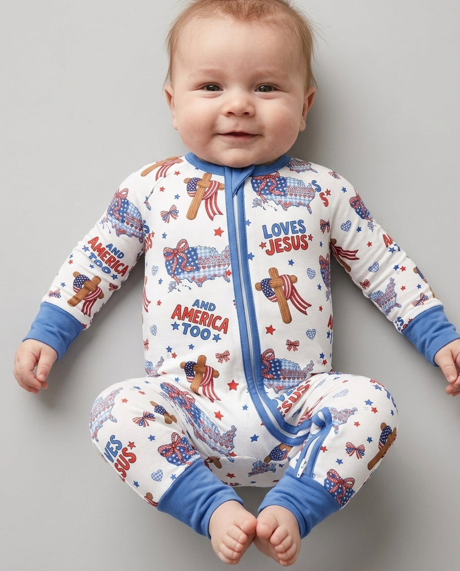 Loves Jesus And America Too Bamboo Convertible Zippy