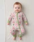 Pink Vintage Christmas Bamboo Convertible Zippy