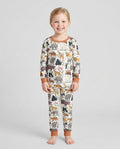 Zoo Animal Bamboo Two Piece Long Sleeve Pajama Set