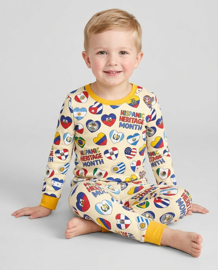 Template Bamboo Two Piece Long Sleeve Pyjamas Set