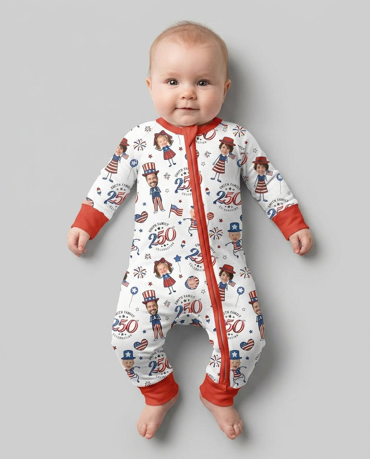 Custom Photo Smith Family Celebration Bamboo Convertible Zippy