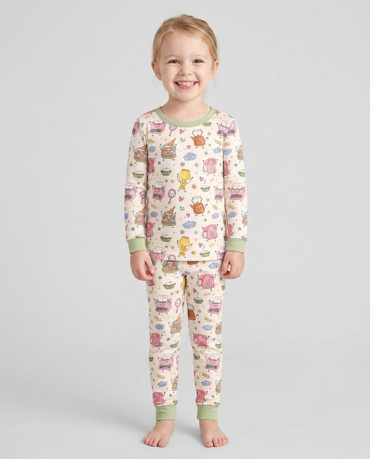 Template Bamboo Two Piece Long Sleeve Pyjamas Set