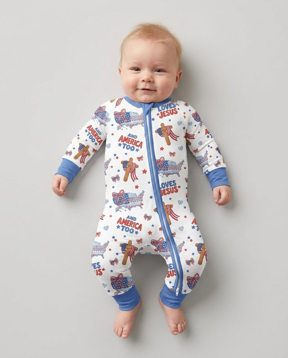 Loves Jesus And America Too Bamboo Convertible Zippy