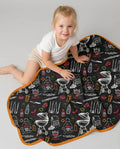 Backyard BBQ Party Family Matching Bamboo Blanket