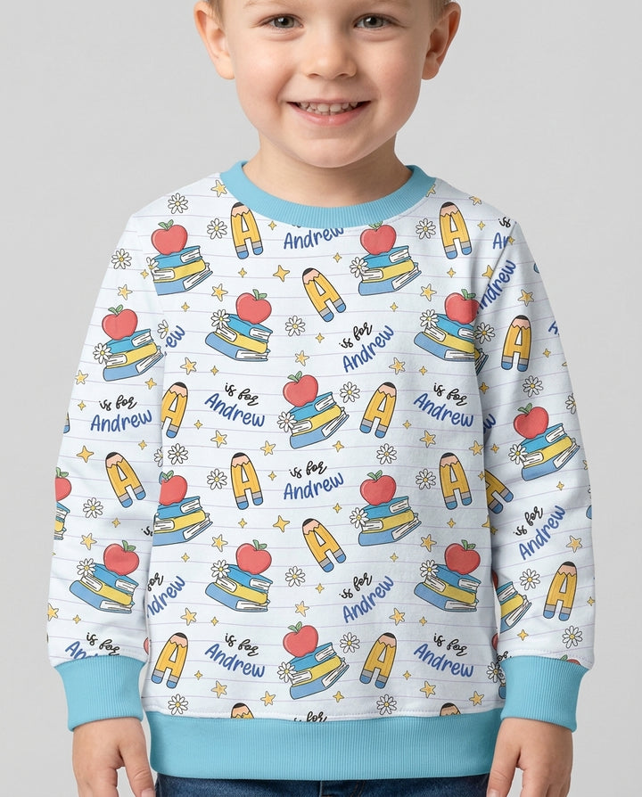 First Day of School Bamboo Crewneck Sweatshirt