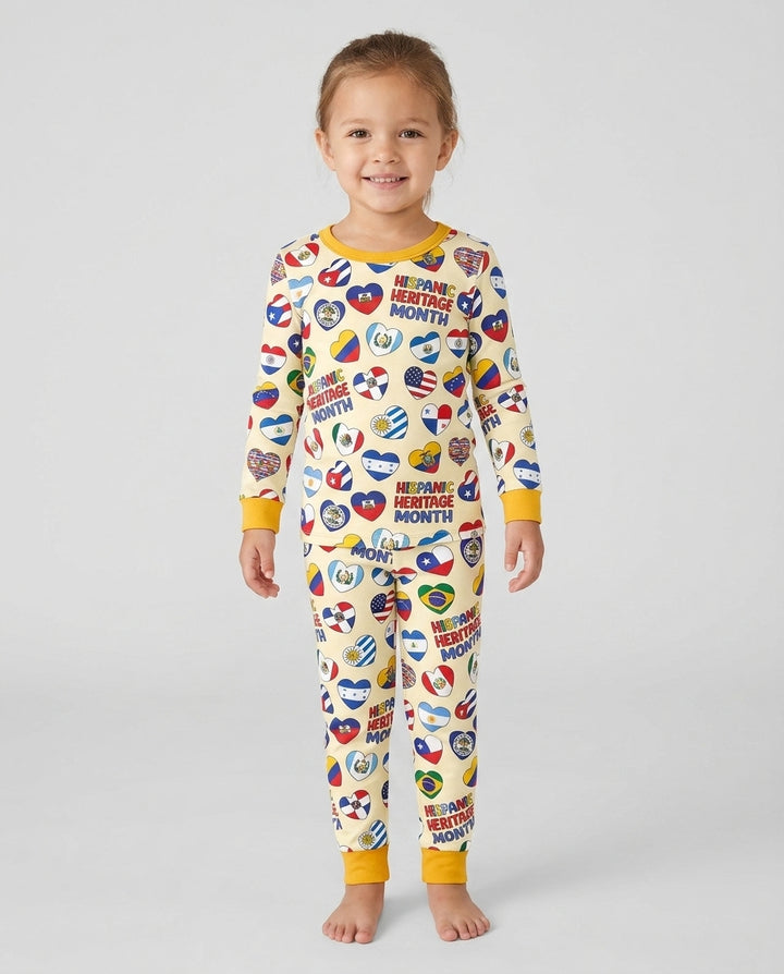 Template Bamboo Two Piece Long Sleeve Pyjamas Set