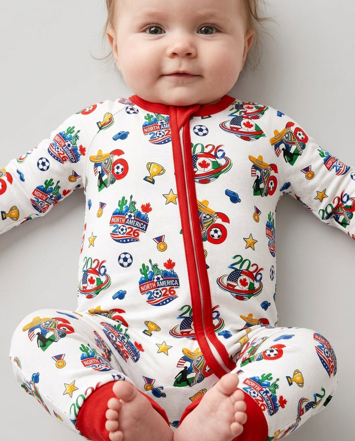 World Soccer North America 2026 Family Matching Bamboo Convertible Zippy