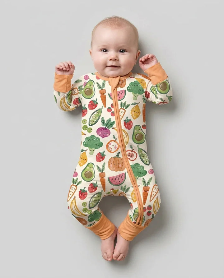 Veggie Friends Family Matching Bamboo Convertible Zippy