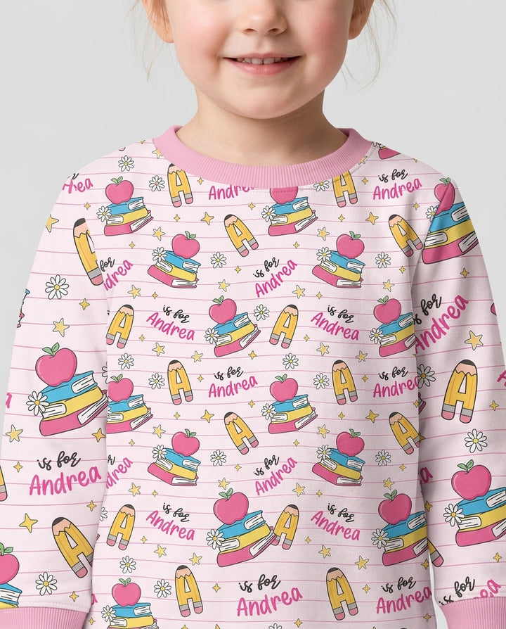 First Day of School Bamboo Crewneck Sweatshirt
