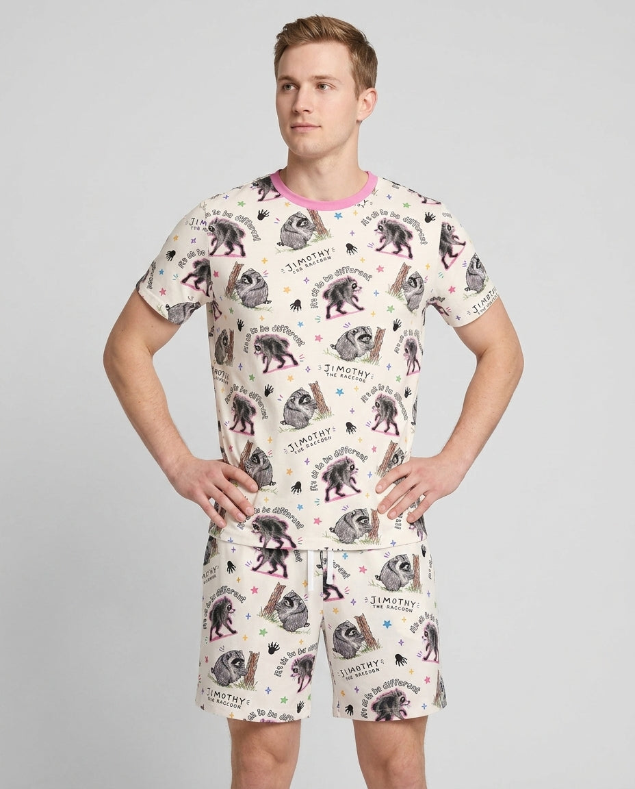 It's Okay to be Jimothy Bamboo Men Short Sleeve Short Pajama Set