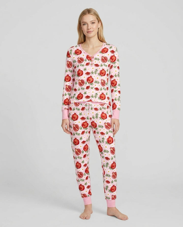 Pomegranate Garden Joy Family Matching Bamboo Women Pajama Set