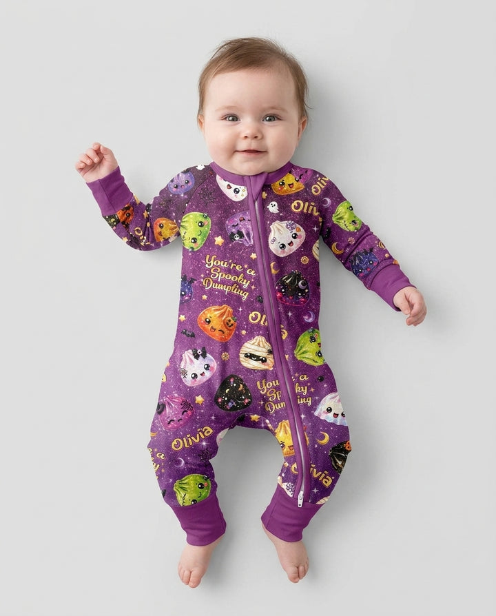 Custom Name You're A Spooky Dumpling Bamboo Convertible Zippy