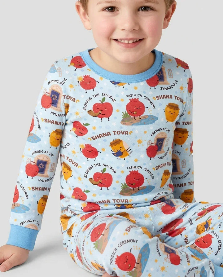 Template Bamboo Two Piece Long Sleeve Pyjamas Set
