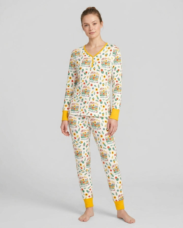Love For All Family Matching Bamboo Women Pajama Set