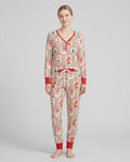 Teddy Bear Christmas Bamboo Women Pajama Set