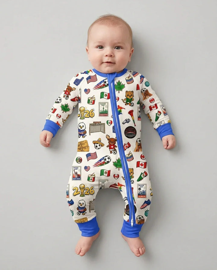 Soccer Cup 2026 Family Matching Bamboo Convertible Zippy