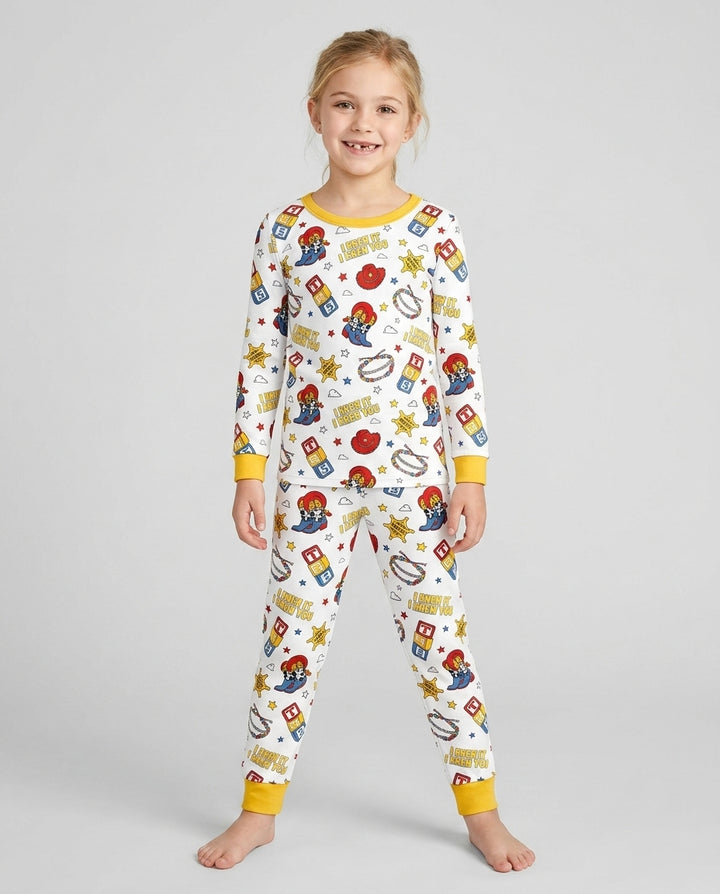 Little Cowgirl Bamboo Two Piece Long Sleeve Pajama Set