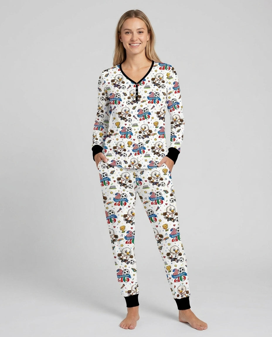 We Are The Champions Soccer Cup 2026 Bamboo Women Pajama Set