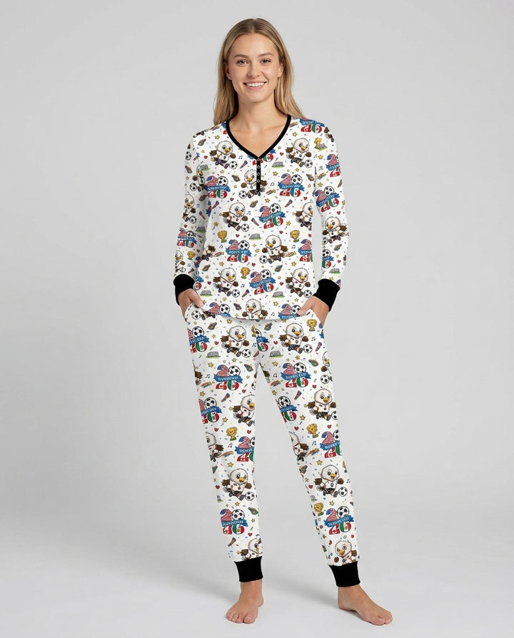 We Are The Champions Soccer Cup 2026 Bamboo Women Pajama Set