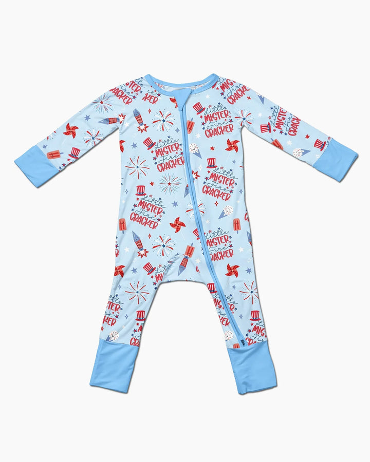 Little Miss Firecracker 4th July Bamboo Convertible Zippy