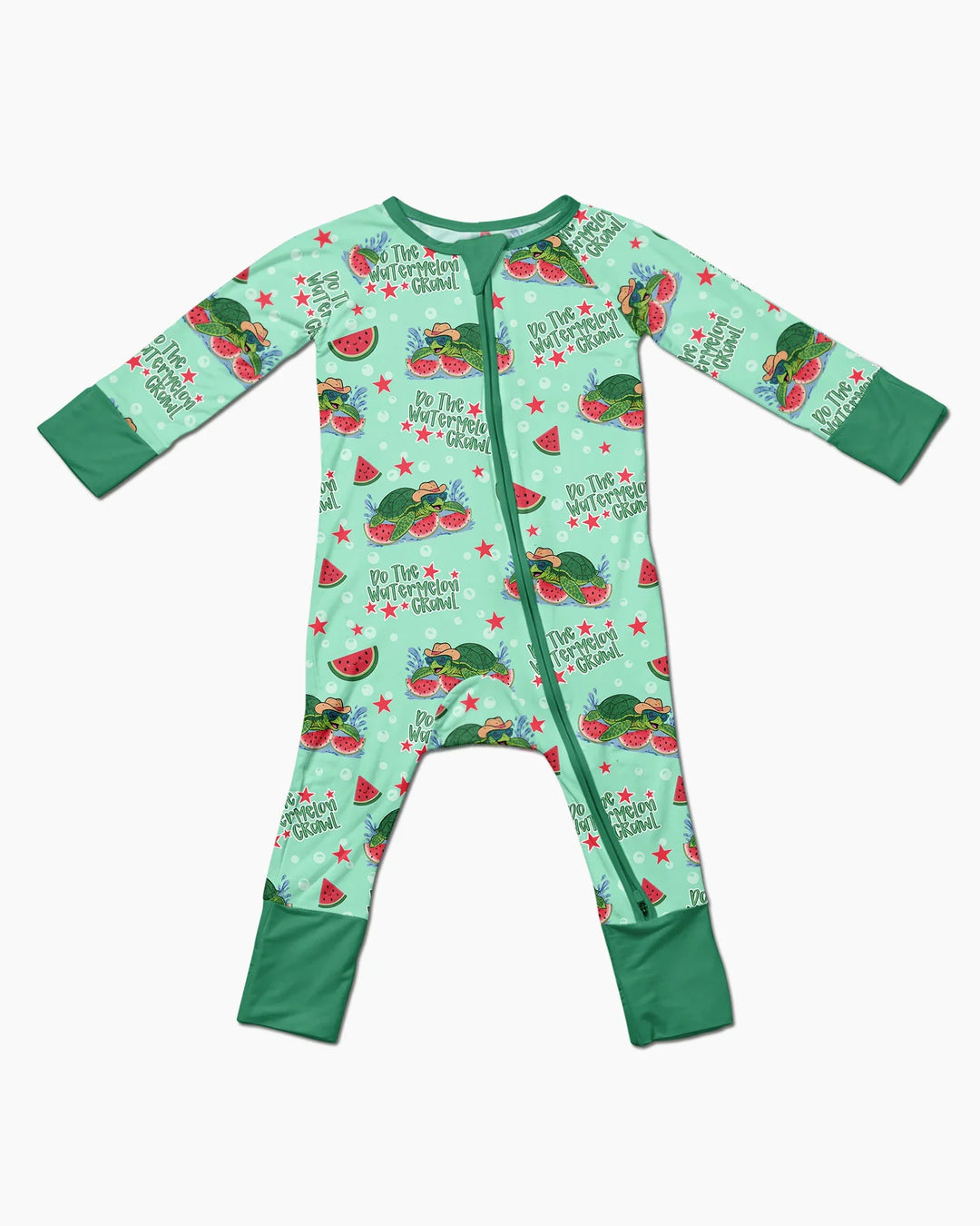 Watermelon Turtle Family Matching Bamboo Convertible Zippy