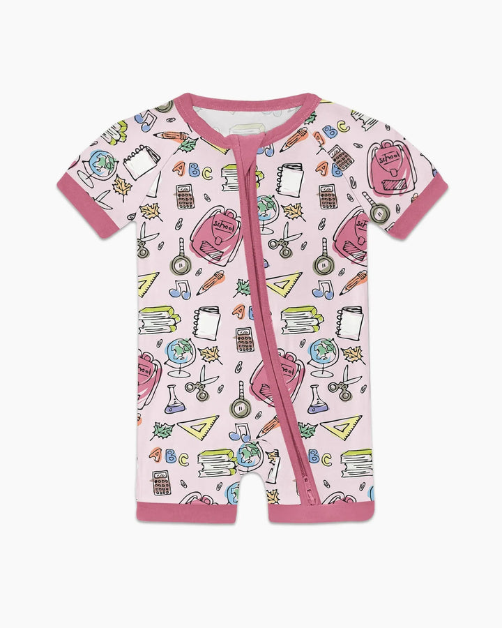 Doodle School Days Bamboo Shorty Zippy