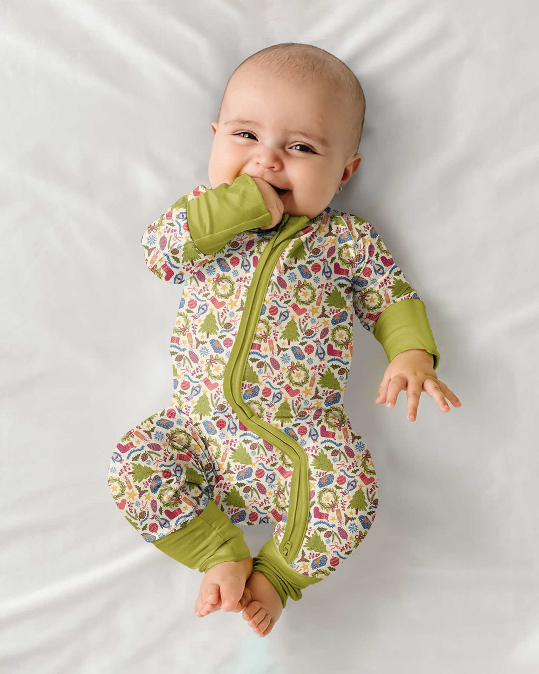 All Over Christmas Fun Bamboo Convertible Zippy