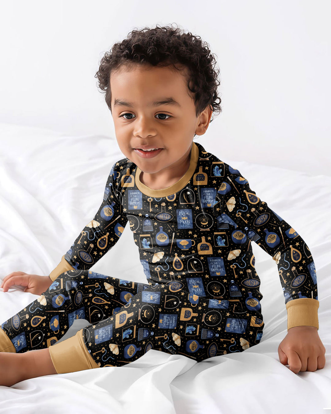 Good Witch Spell books and Potions Bamboo Two Piece Long Sleeve Pajama Set