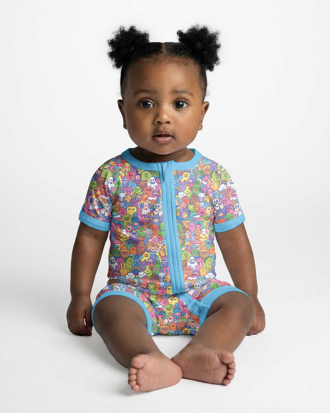 Doodle Characters Pastel Bamboo Shorty Zippy