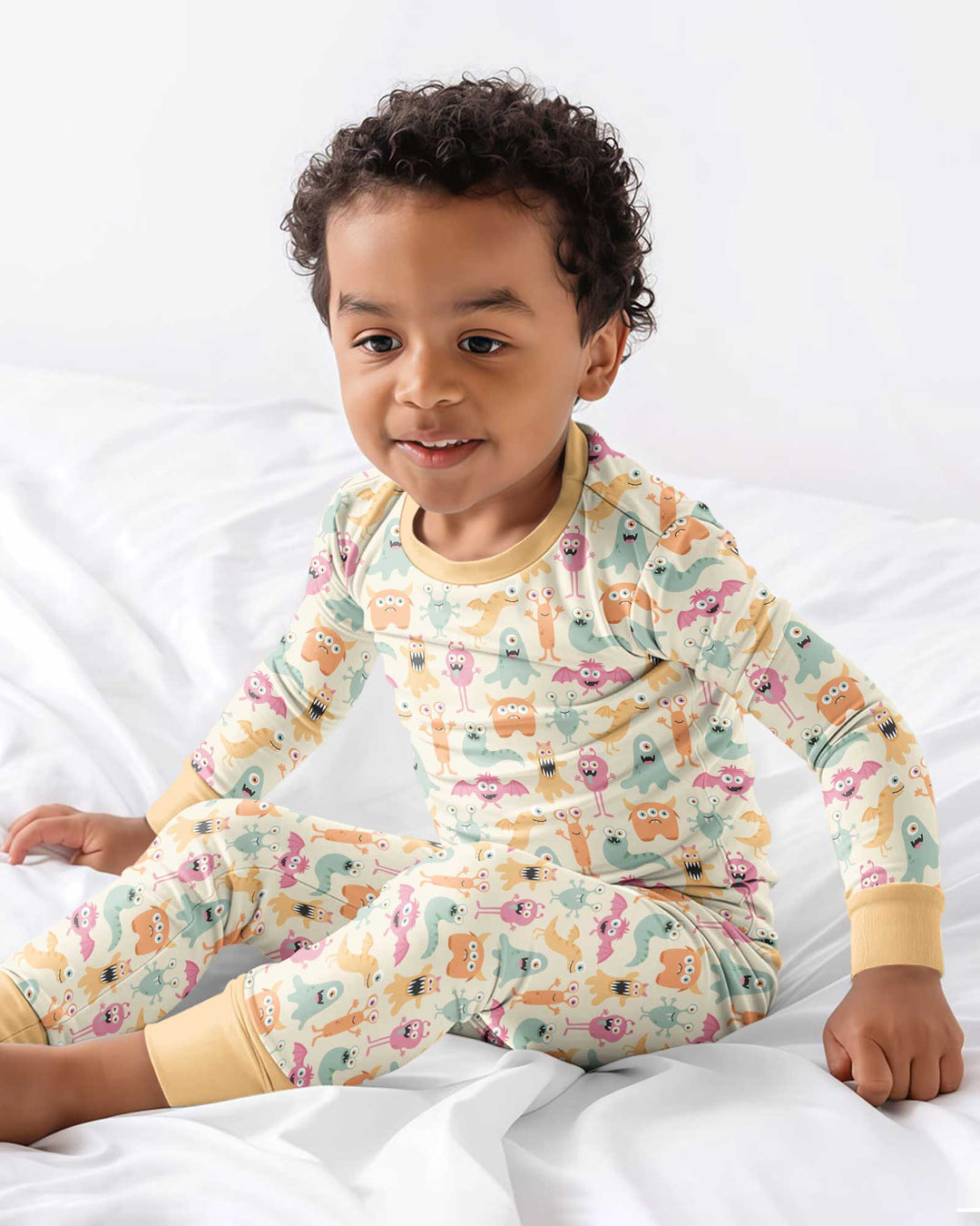 Monster Boo Bash Bamboo Two Piece Long Sleeve Pajama Set