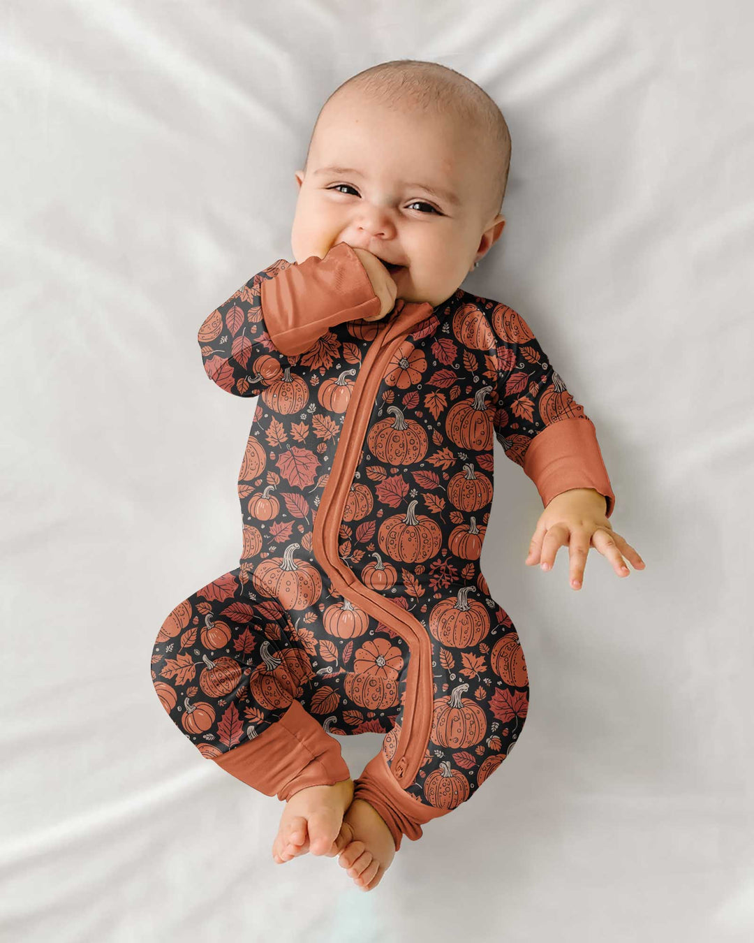 Retro Halloween Pumpkins Bamboo Convertible Zippy
